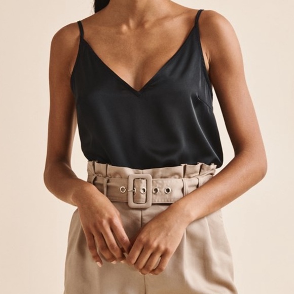 Dynamite Tops - Dynamite Satin V-neck Cami